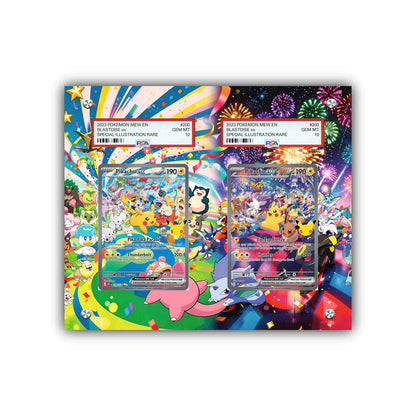Pikachu ex 30th Celebration DUAL display - Pokémon Extended Artwork Protective Card Display Case-1