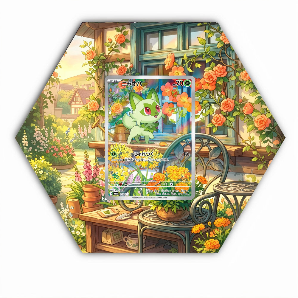 Sprigatito - 018/017 - Pokémon Octax Extended Artwork Protective Card Wall Display Case-0