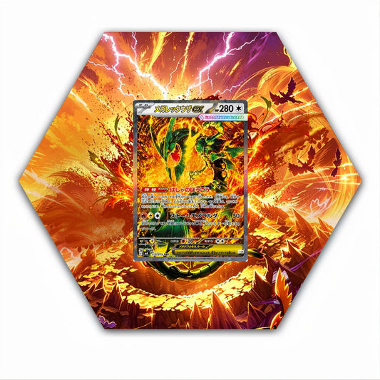 Mega Rayquaza ex 110/076 - Pokémon Octax Extended Artwork Protective Card Wall Display Case-0