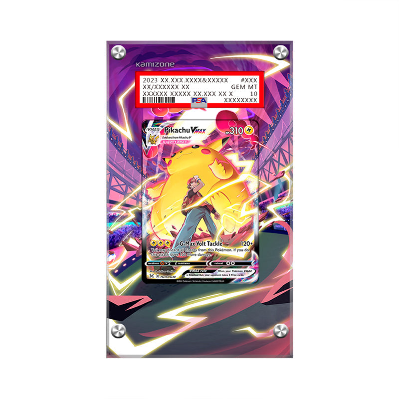Pikachu VMAX Tg17/tg30 Pokémon Extended Artwork Protective Display Case Psa/cgc/raw-1