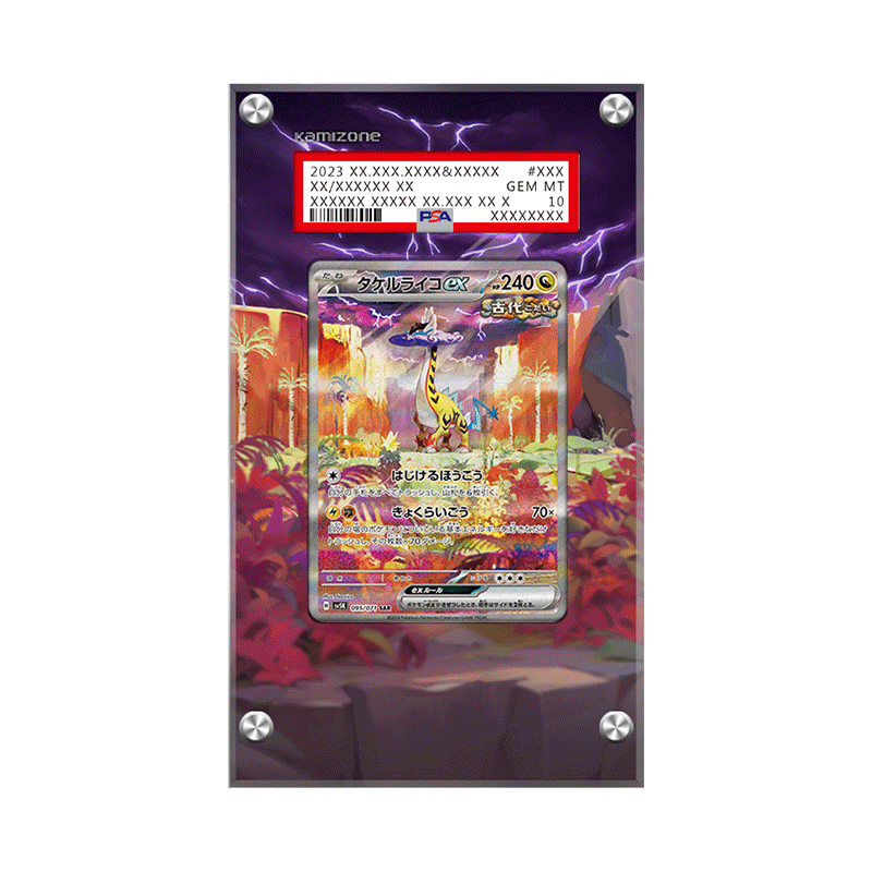 Raging Bolt EX 208/162 - Pokémon Extended Artwork Protective Display Case Psa/cgc/raw-1