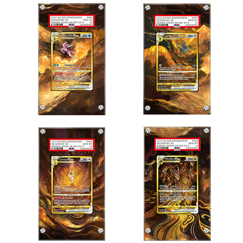 Crown Zenith Gold Cards Set - Pokémon PSA Extended Artwork Protective Card Display Case