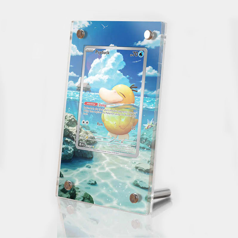 Psyduck AR 199/193 - Pokémon Extended Artwork Protective Card Display Case Psa/cgc/raw-0