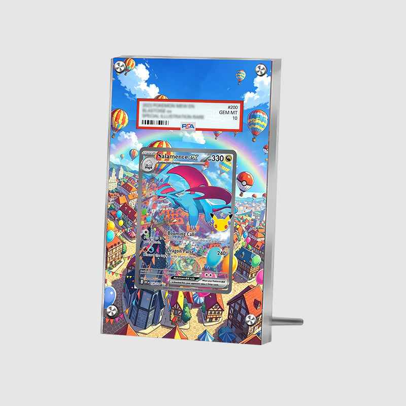 Salamence ex 156/128 30th Anniversary - Pokémon Extended Artwork Protective Card Display Case Psa/cgc/tag/raw-2