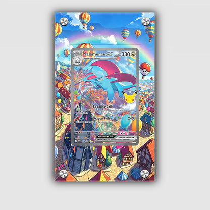 Salamence ex 156/128 30th Anniversary - Pokémon Extended Artwork Protective Card Display Case Psa/cgc/tag/raw-0