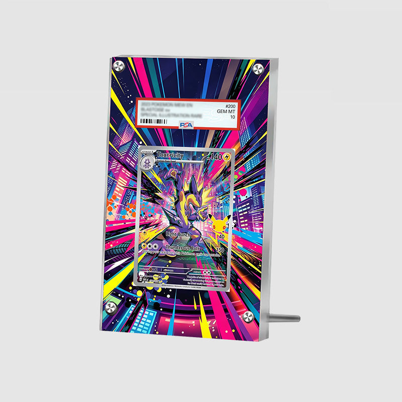 Toxtricity 134/128 30th Anniversary - Pokémon Extended Artwork Protective Card Display Case Psa/cgc/tag/raw-2