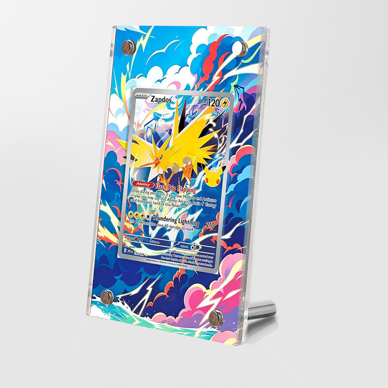 Zapdos 133/128 - Pokémon Extended Artwork Protective Card Display Case Psa/cgc/tag/raw-0