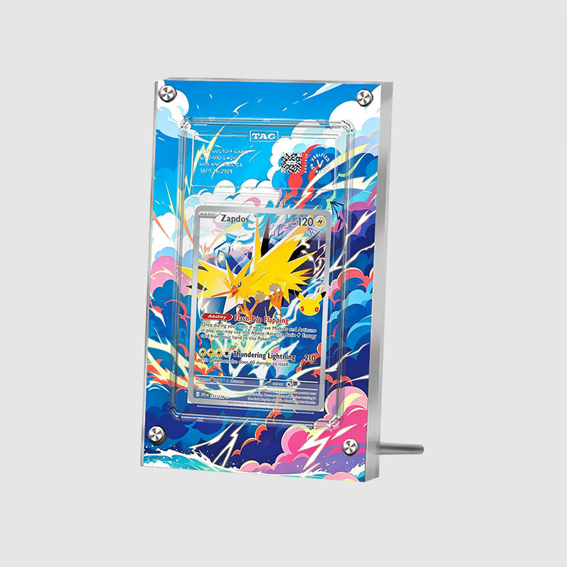 Zapdos 133/128 - Pokémon Extended Artwork Protective Card Display Case Psa/cgc/tag/raw-3