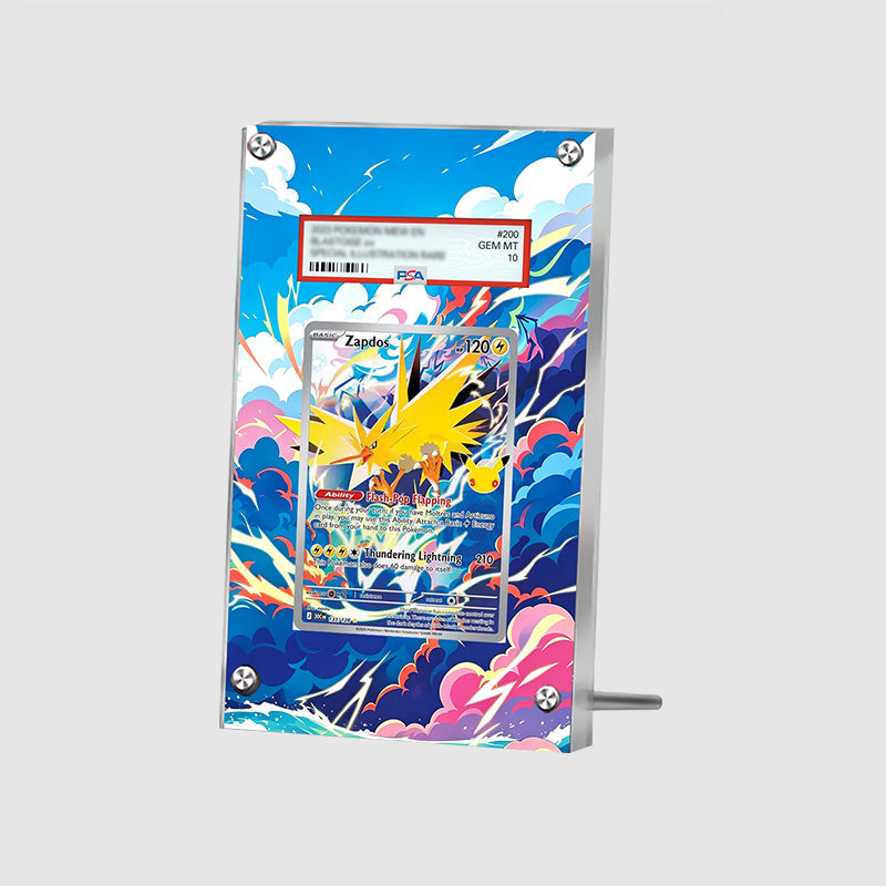 Zapdos 133/128 - Pokémon Extended Artwork Protective Card Display Case Psa/cgc/tag/raw-2