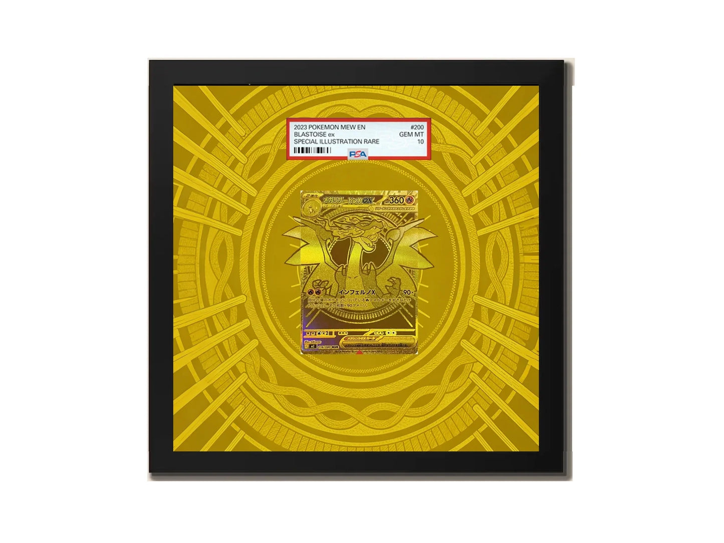 Mega Charizard X ex - 116/080 - Extended artwork Metal Frame