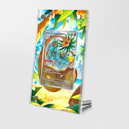 Alolan Exeggutor 129/128 30th Anniversary  - Pokémon Extended Artwork Protective Card Display Case Psa/cgc/tag/raw-0