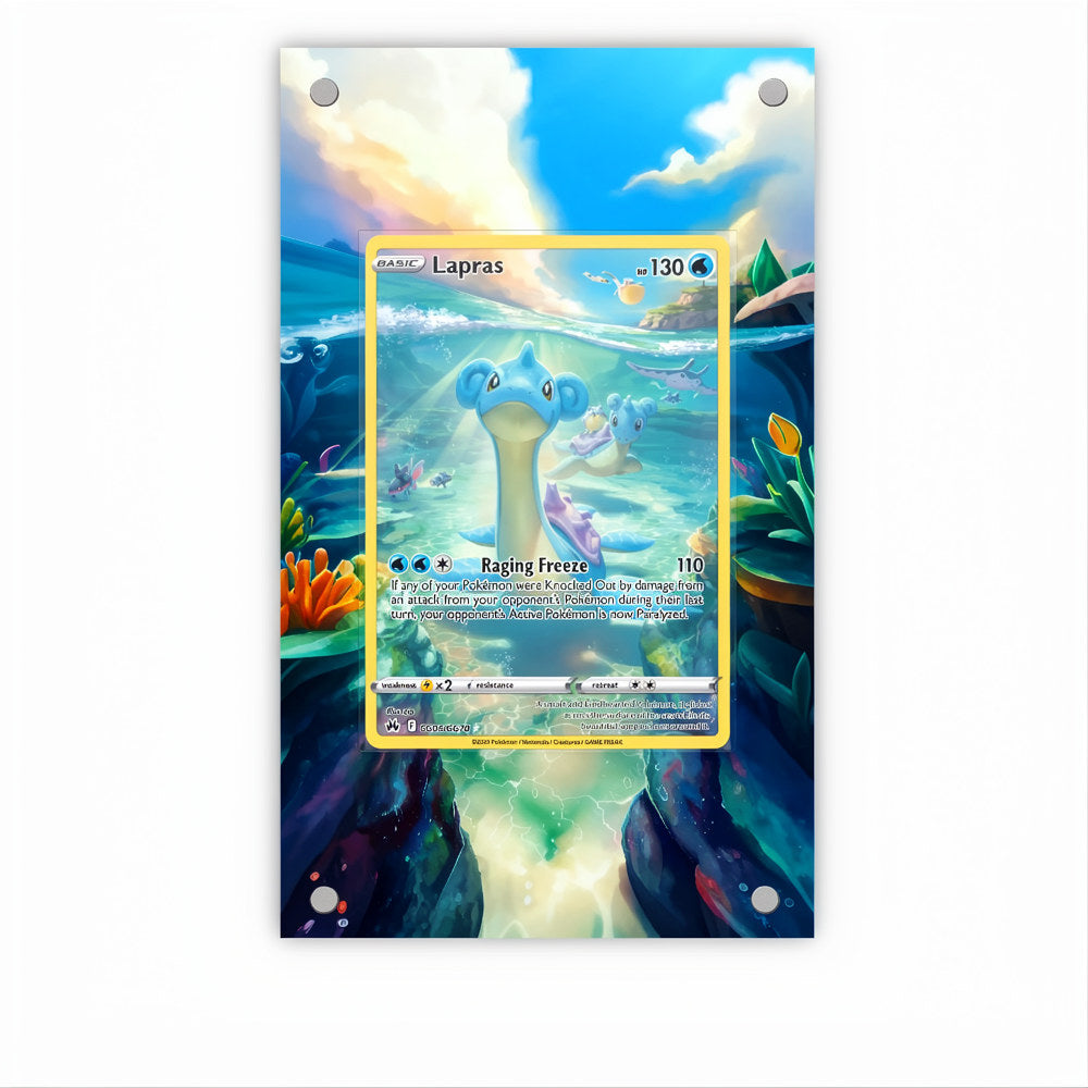 Lapras GG05 - Pokémon Extended Artwork Protective Card Display Case Psa/cgc/tag/raw-0