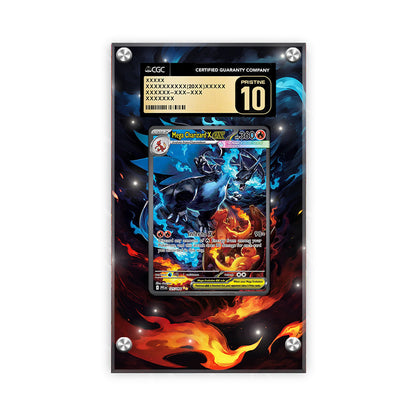 Mega Charizard X 110/080 - Pokémon CGC Extended Artwork Protective Card Display Case