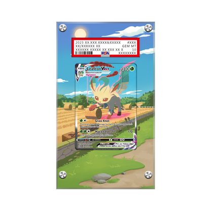 Leafeon VMAX 205/203 Pokémon Extended Artwork Protective Card Display Case Psa/cgc/raw-1