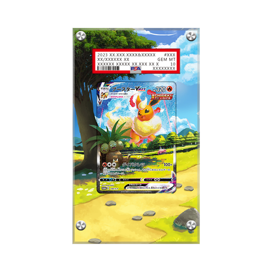 Flareon VMAX Swsh180 Pokémon Extended Artwork Protective Card Display Case Psa/cgc/raw