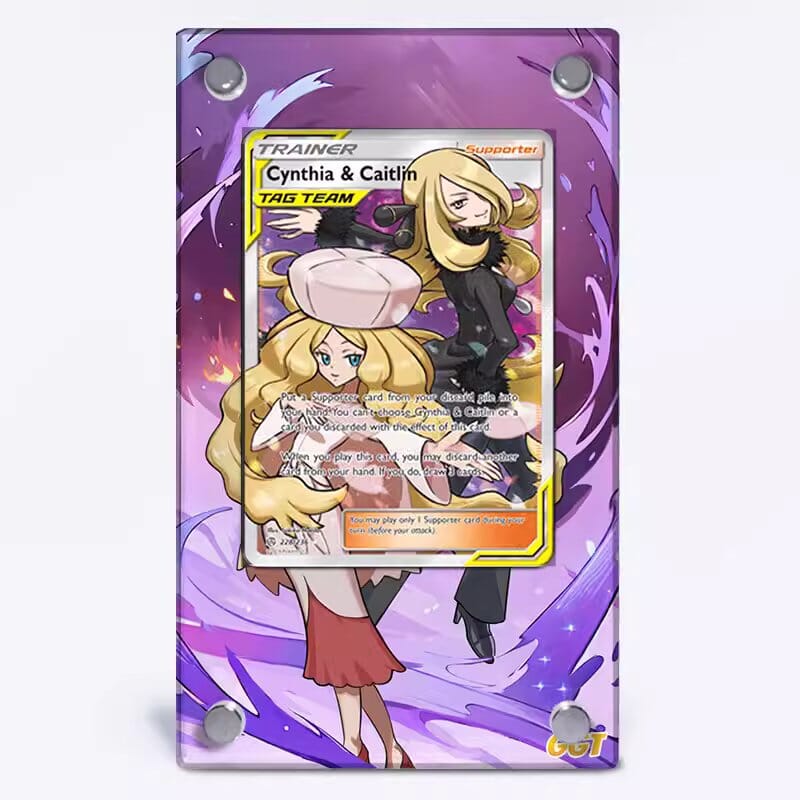 Cynthia & Caitlin 228/236 Pokémon Extended Artwork Protective Card Display Case