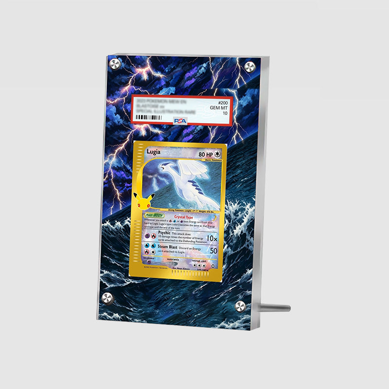 lugia 142/103 30 th anniversary - Pokémon Extended Artwork Protective Card Display Case Psa/cgc/tag/raw-1