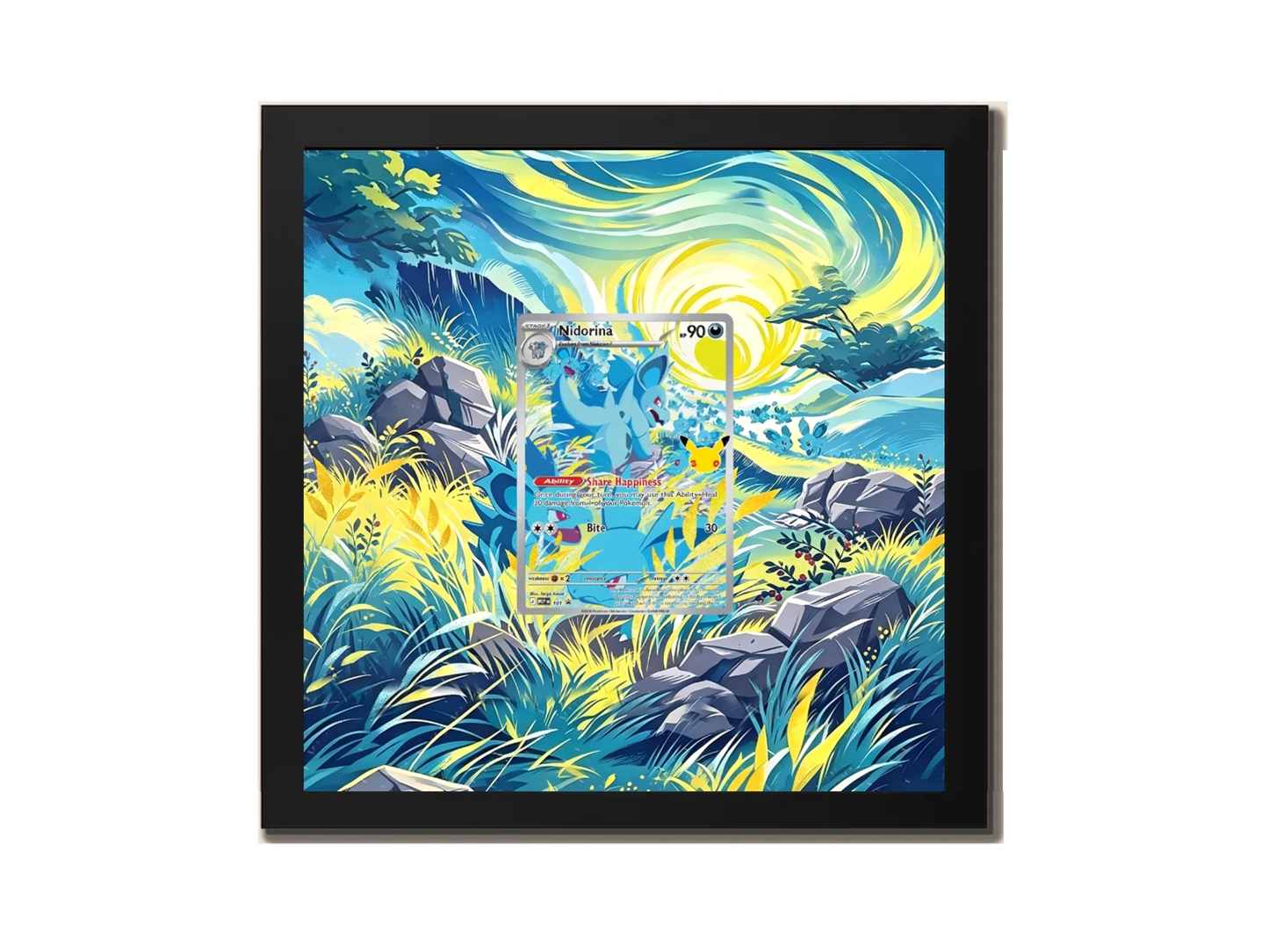 Nidoran 30th 101 - Extended Artwork Metal Frame