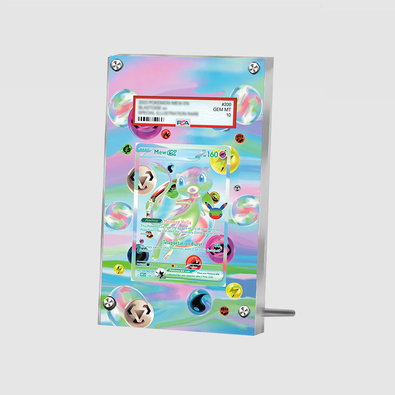 Mew EX 158/128 30th Anniversary - Pokémon Extended Artwork Protective Card Display Case Psa/cgc/tag/raw-2