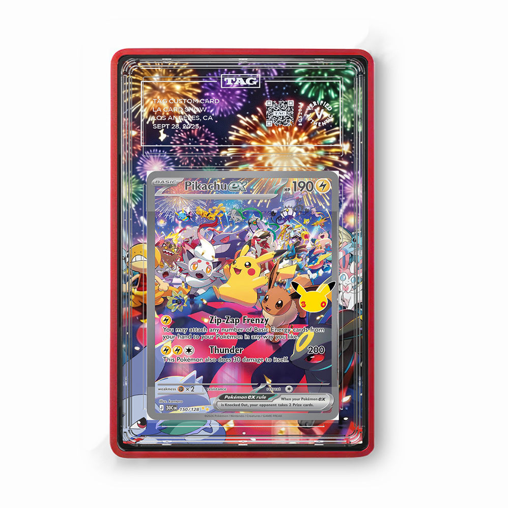 Pikachu 150/128 30th Anniversary - Gradeguardian Extended Artwork For Psa / Cgc / Bgs / Tag-2
