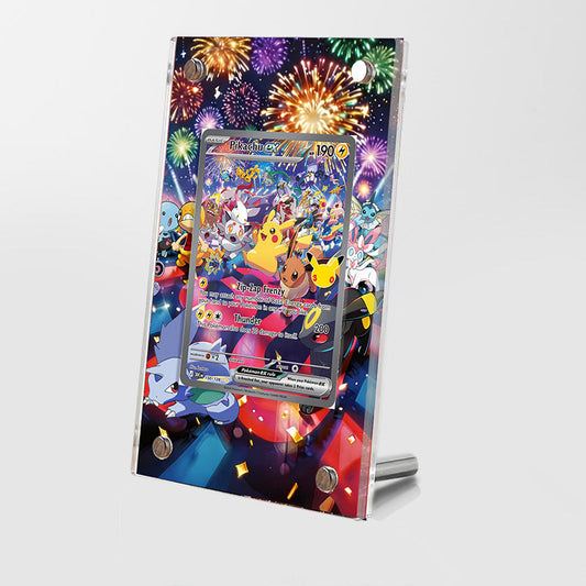 Pikachu 150/128 30th Anniversary - Pokémon Extended Artwork Protective Card Display Case Psa/cgc/tag/raw-0