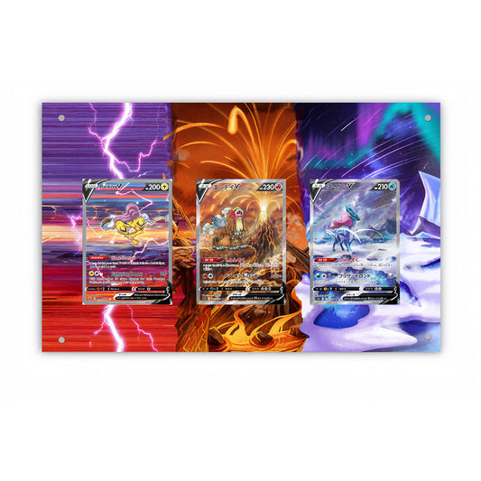 Raikou Suicune Entei - Pokémon Extended Artwork Protective Card Display Case-0