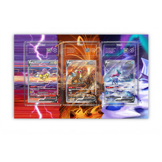 Raikou Suicune Entei - Pokémon Extended Artwork Protective Card Display Case-1