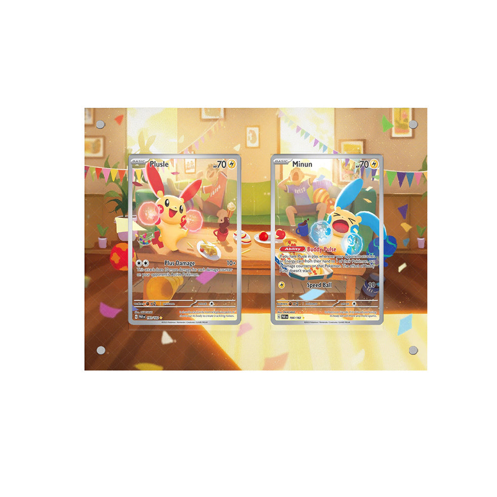 Plusle & Minun - Pokémon Extended Artwork Protective Card Display Case