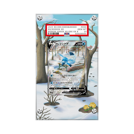 Glaceon V 175/203 Pokémon Extended Artwork Protective Card Display Case Psa/cgc/raw-1