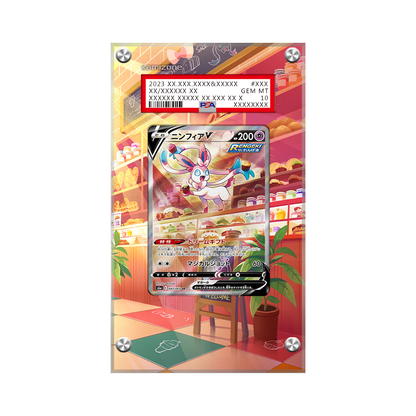 Sylveon V 184/203 Pokémon Extended Artwork Protective Card Display Case Psa/cgc/raw-1