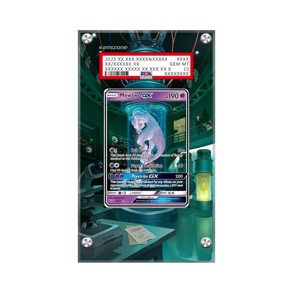 Mewtwo GX 78/73 Pokémon Extended Artwork Protective Card Display Case-1