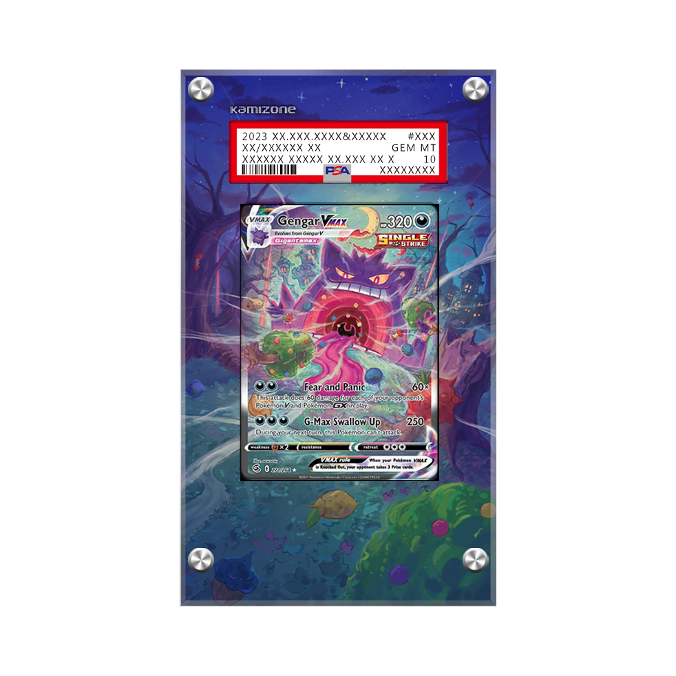 Gengar VMAX 271/264 Pokémon Extended Artwork Protective Card Display Case Psa/cgc/raw-1