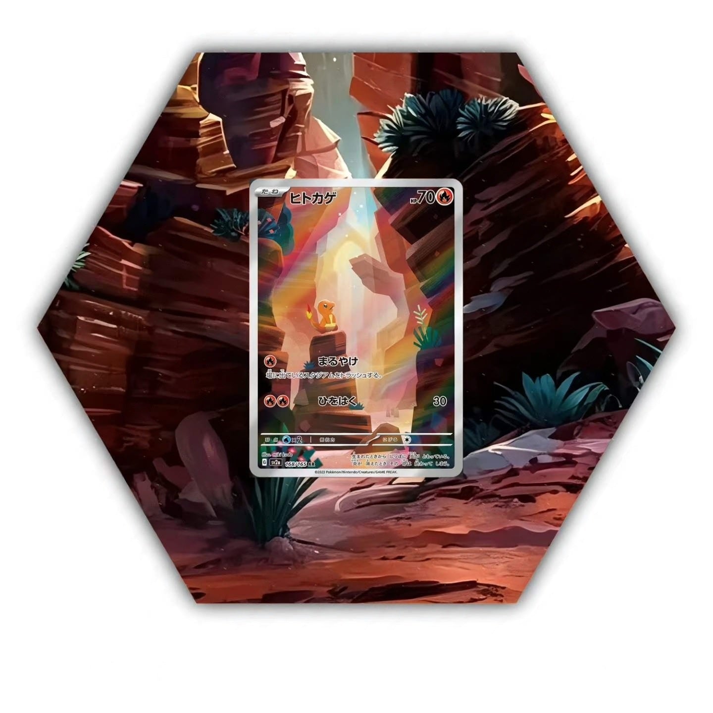 Charmander 168/165 - Pokémon OctaX Extended Artwork Protective Card Wall Display Case