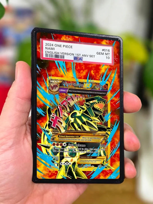 Primal Groudon EX 97/98 - Gradeguardian Extended Artwork For Psa / Cgc / Bgs / Tag