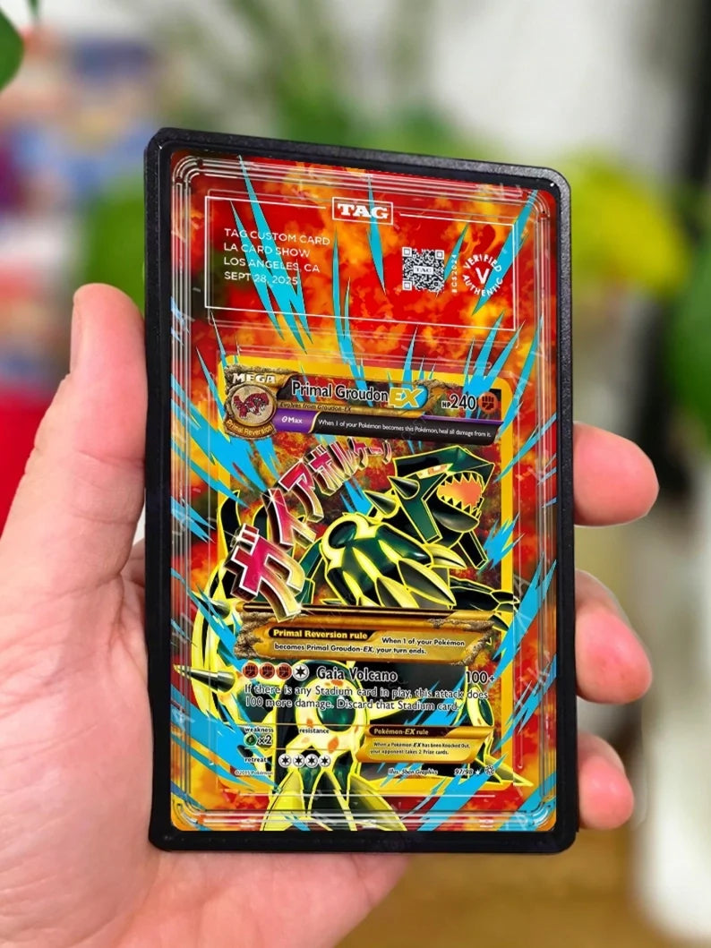 Primal Groudon EX 97/98 - Gradeguardian Extended Artwork For Psa / Cgc / Bgs / Tag